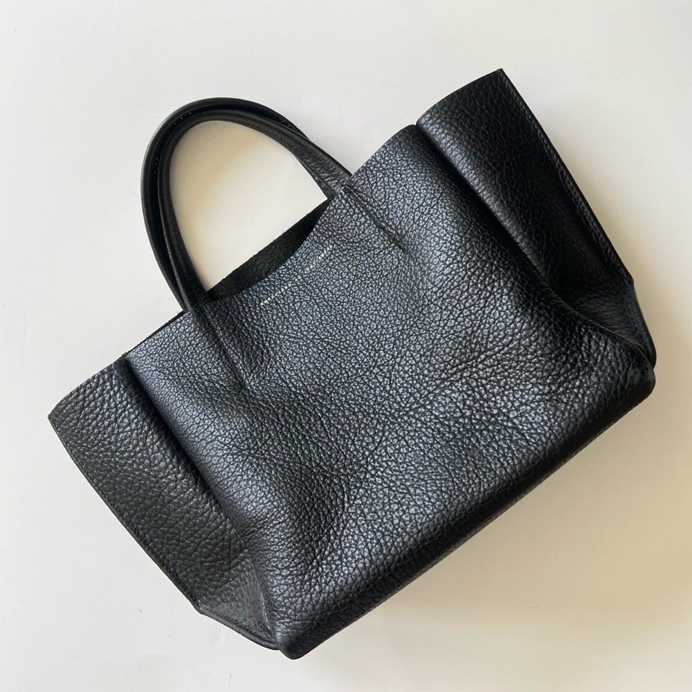AMPERSAND AS APOSTROPHE black Leather Handle Bag